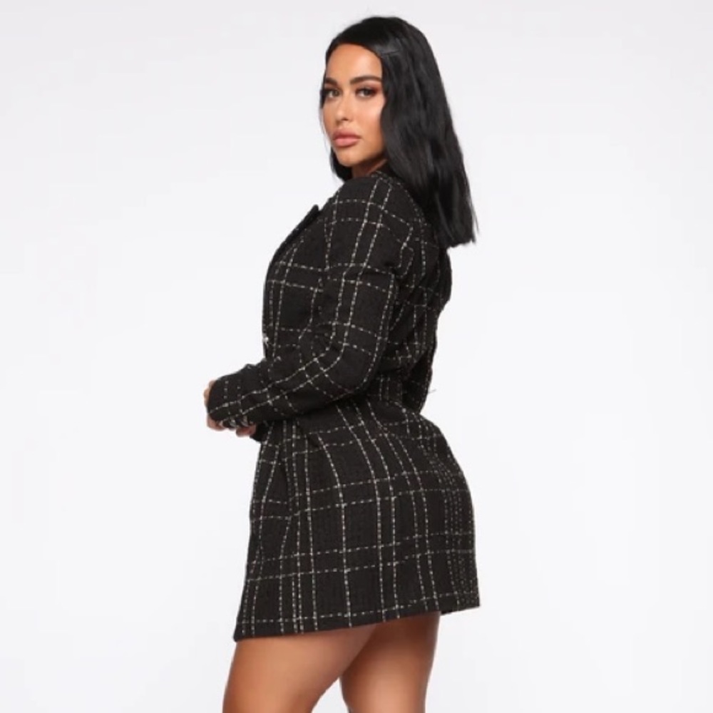 (SOLD) Brooklyn Belted Blazer Mini Dress - Picture 4 of 5